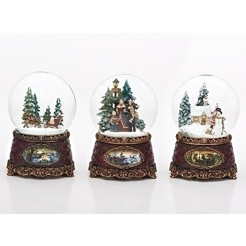 6" Musical Holiday Dome