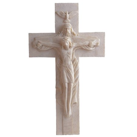 15.5" White Atrio Blessed Trinity Wall Crucifix