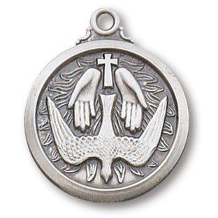 Sterling Silver Holy Spirit Medal