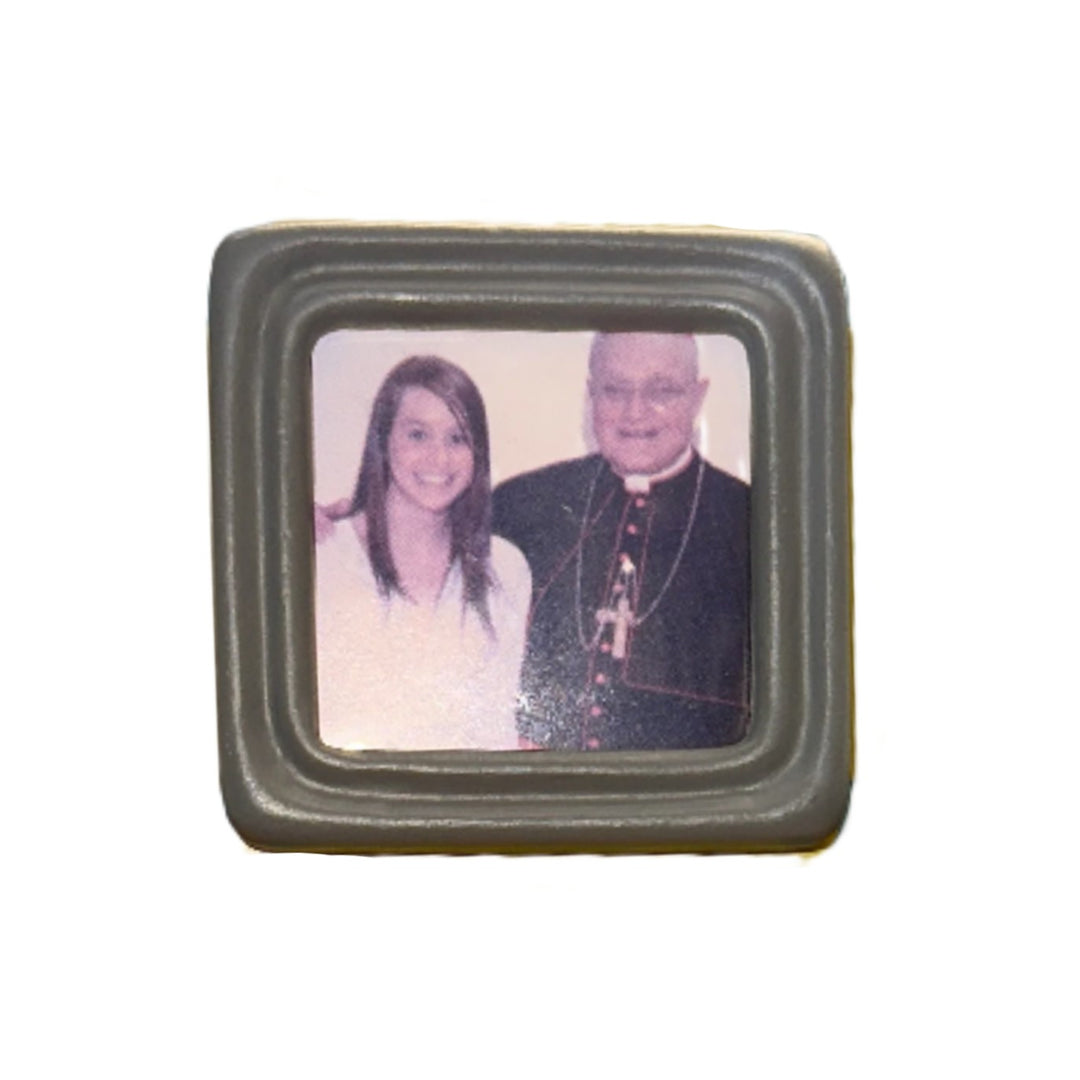 Confirmation Cross with Magnetic Photo Frame