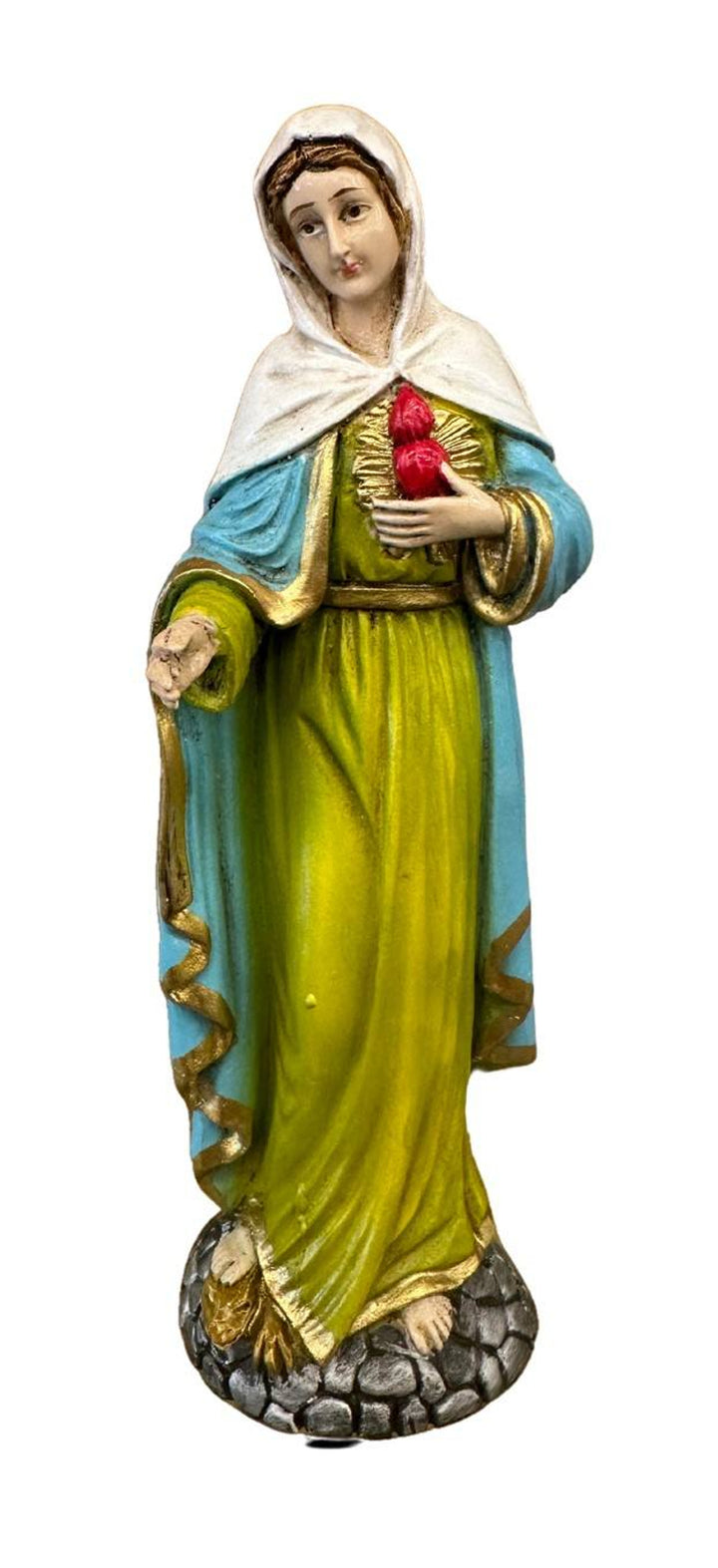 8.5" Flame of Love Immaculate Heart of Mary Statue