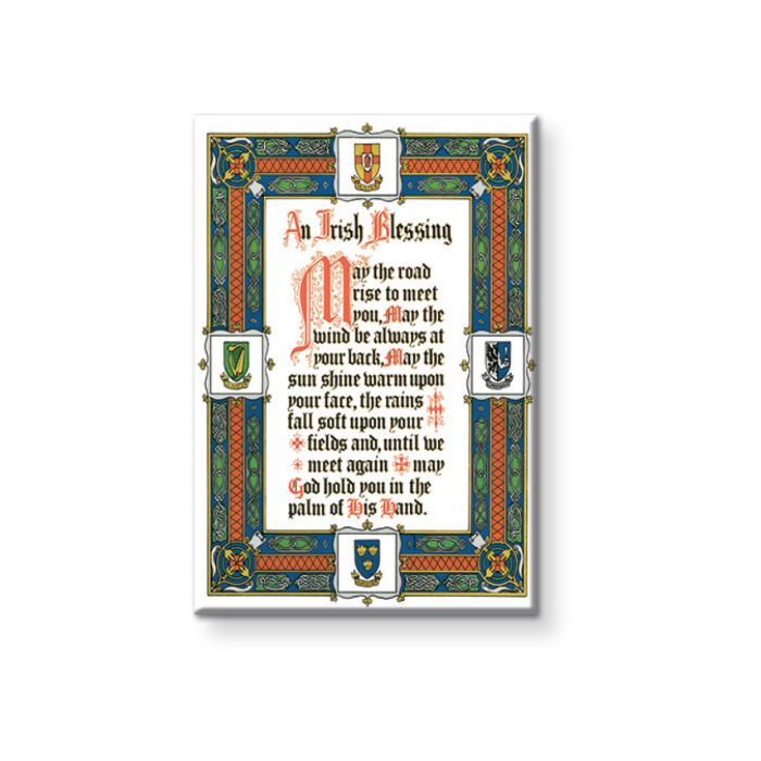 Irish Blessing Magnetic Laminated Plaque