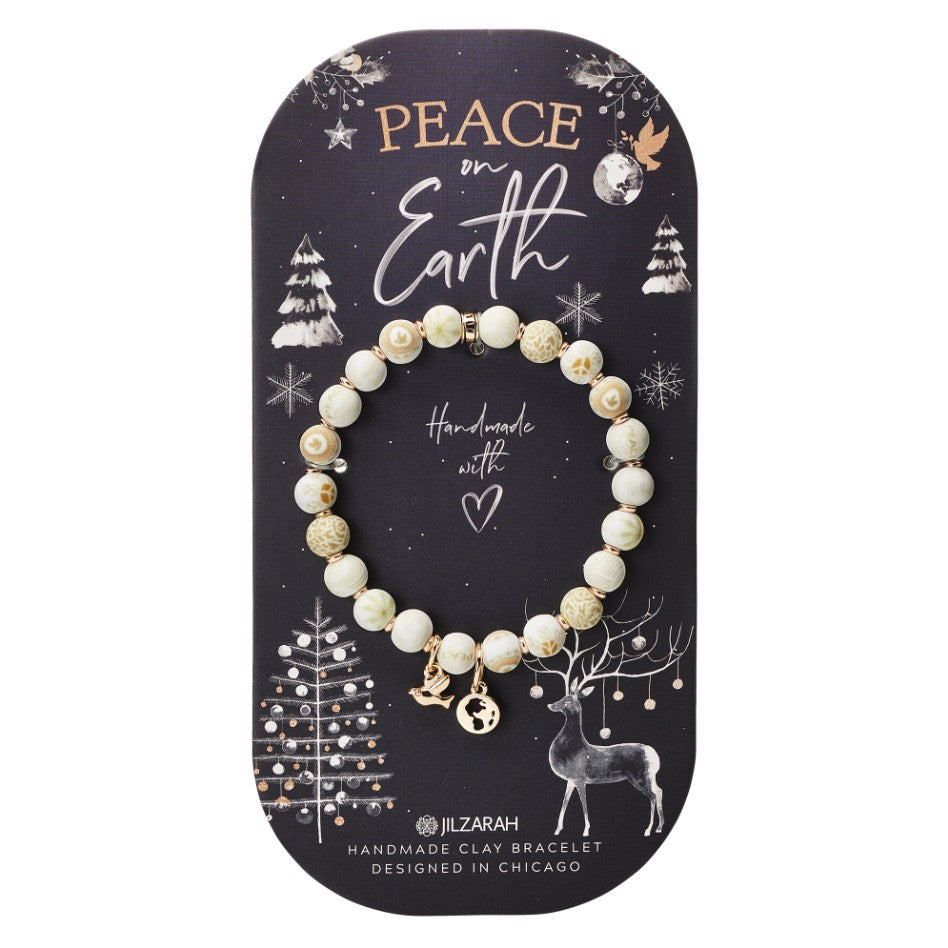 Silent Night Clay Bracelet