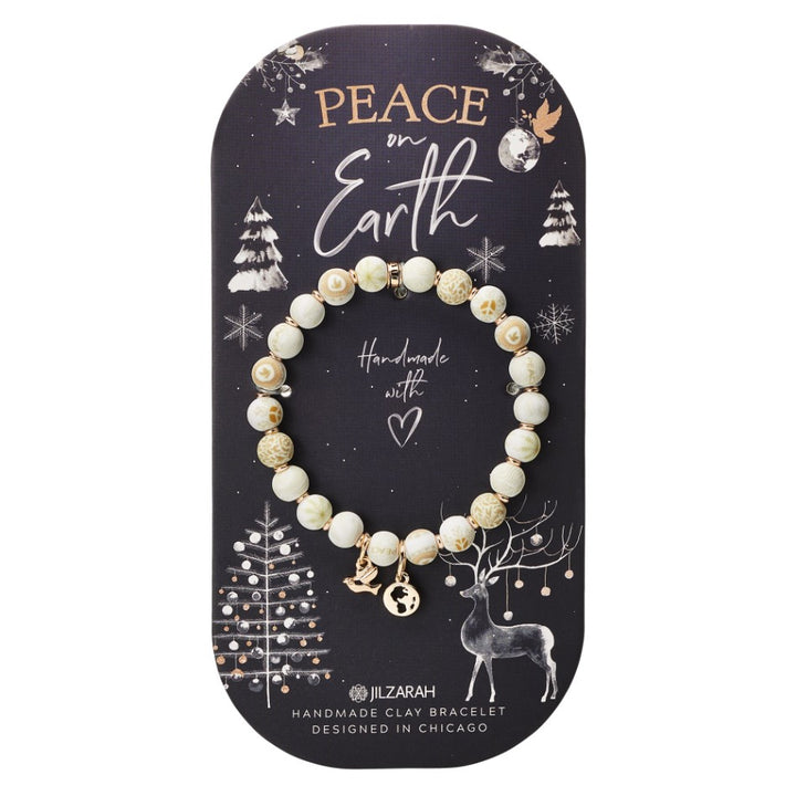 Silent Night Clay Bracelet