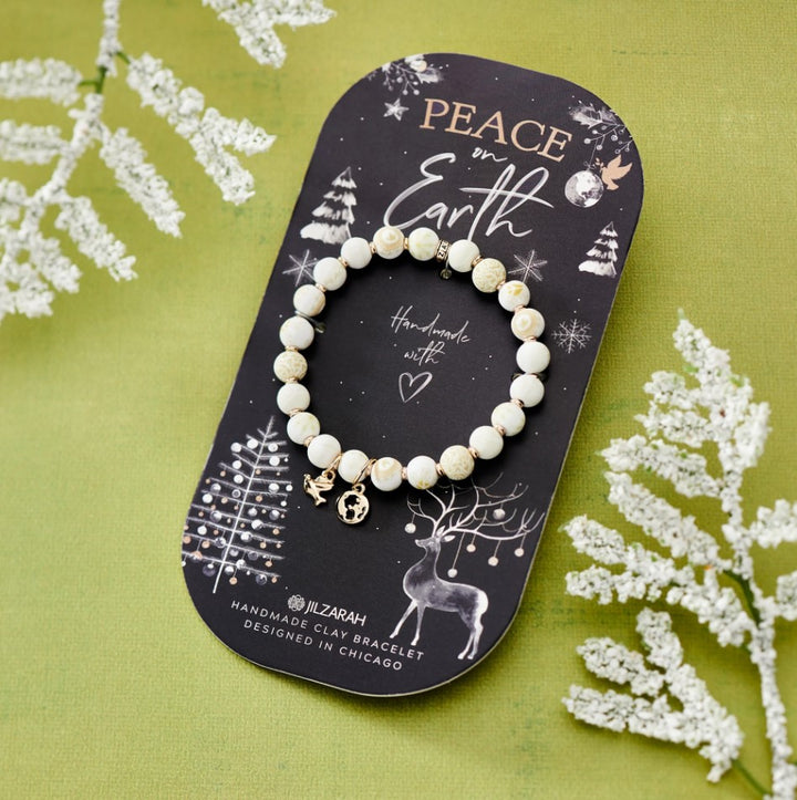Silent Night Clay Bracelet