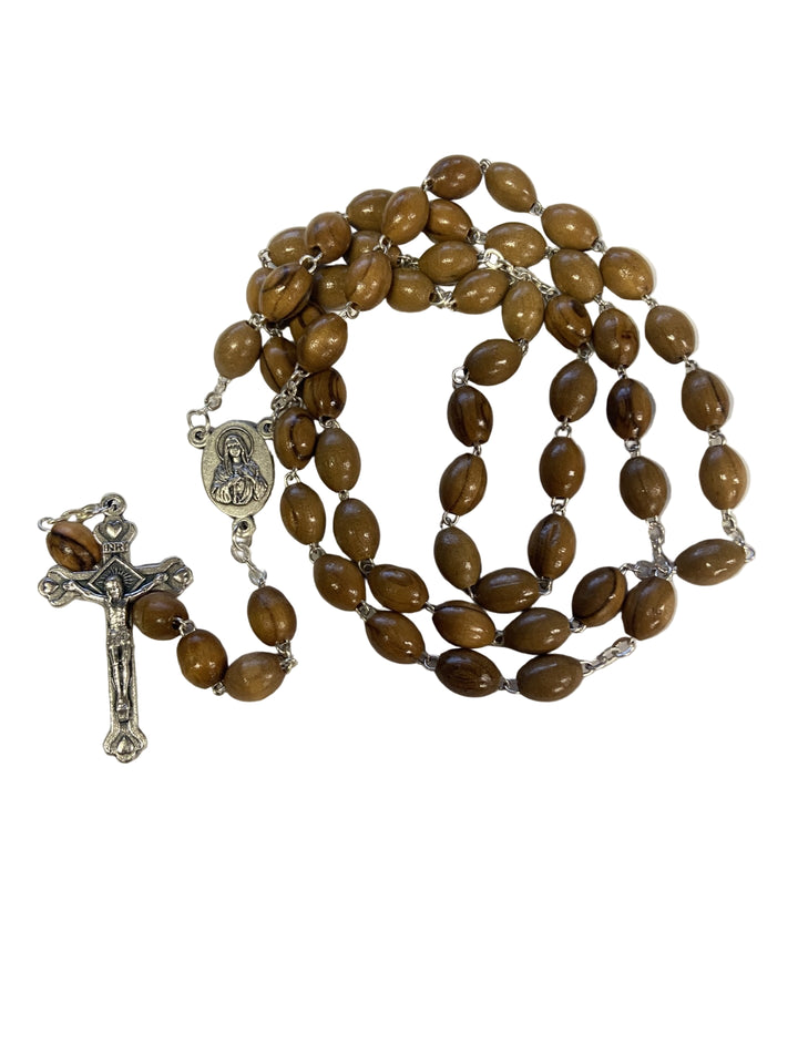 8mm x 10mm Olive Wood Rosary & Relic Box