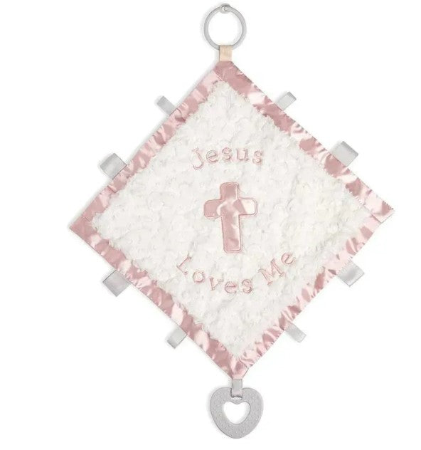 Jesus Loves Me Activity Blanket - Pink