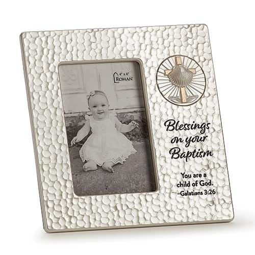 Blessings on Your Baptism Picture Frame