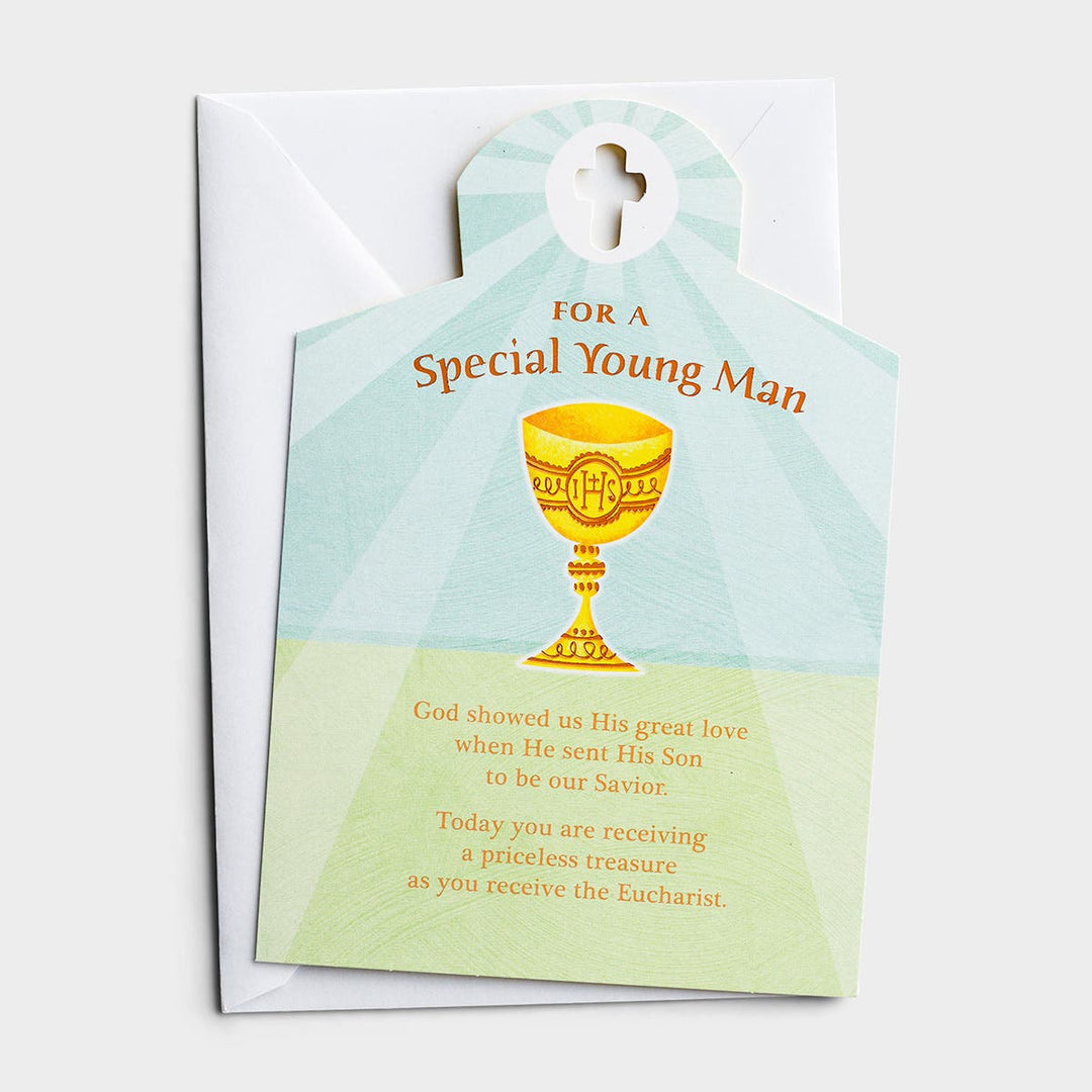 For A Special Young Man - Communion Card