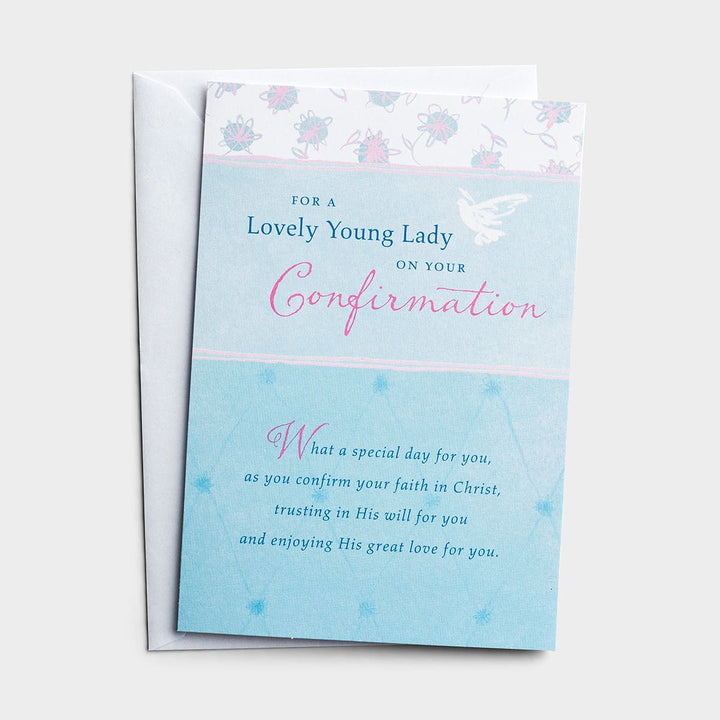 Lovely Young Lady - Confirmation Card