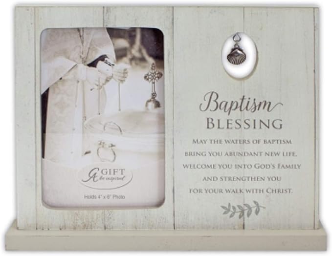 4"x6" Cathedral Art Picture Frame-Baptism Blessing