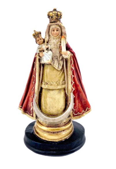 9" Handmade Our Lady of Candelaria Statue