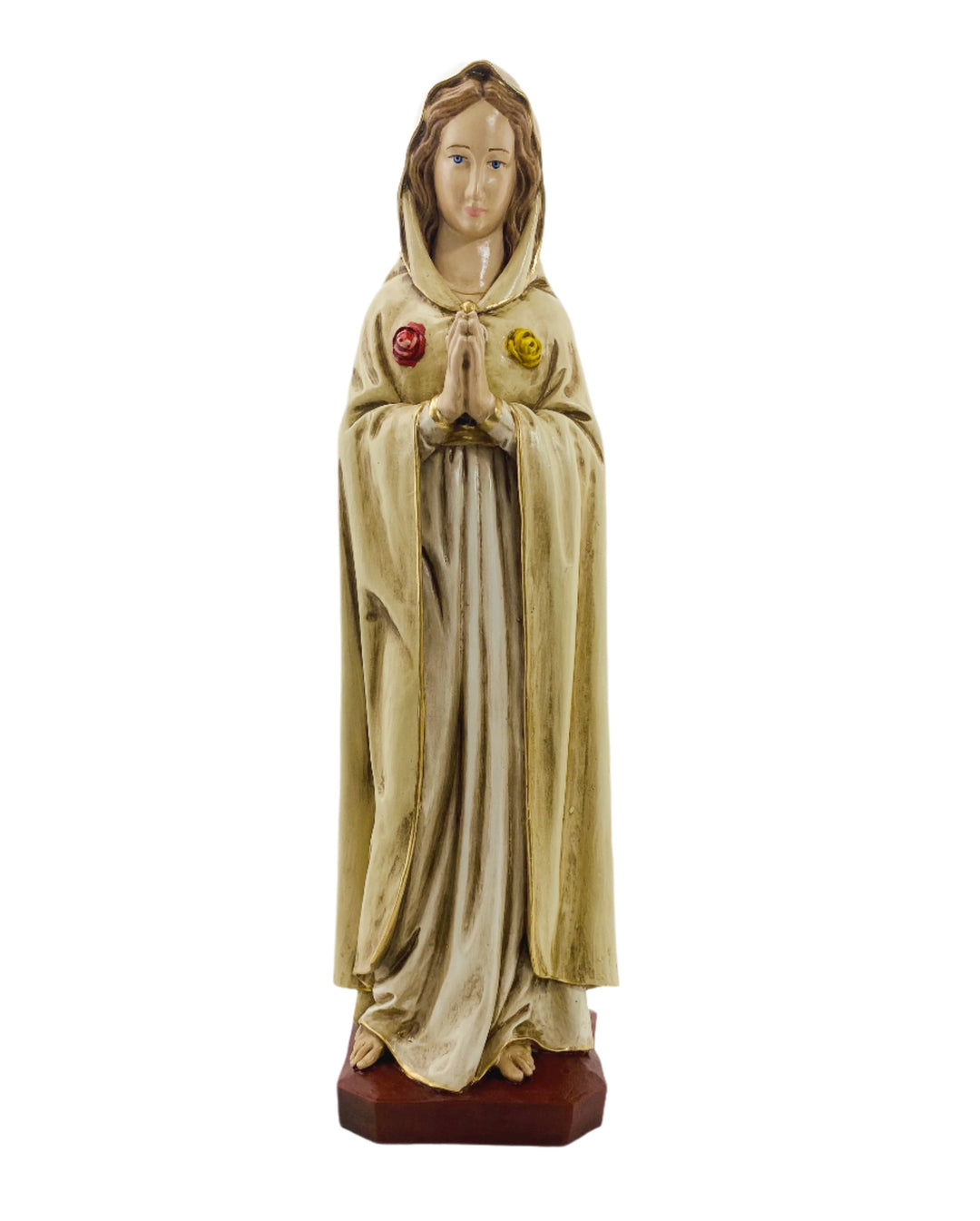 19" Handmade Our Lady of the Mystical Rose Statue