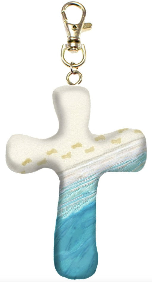 3" Footprints Comfort Cross with Clip