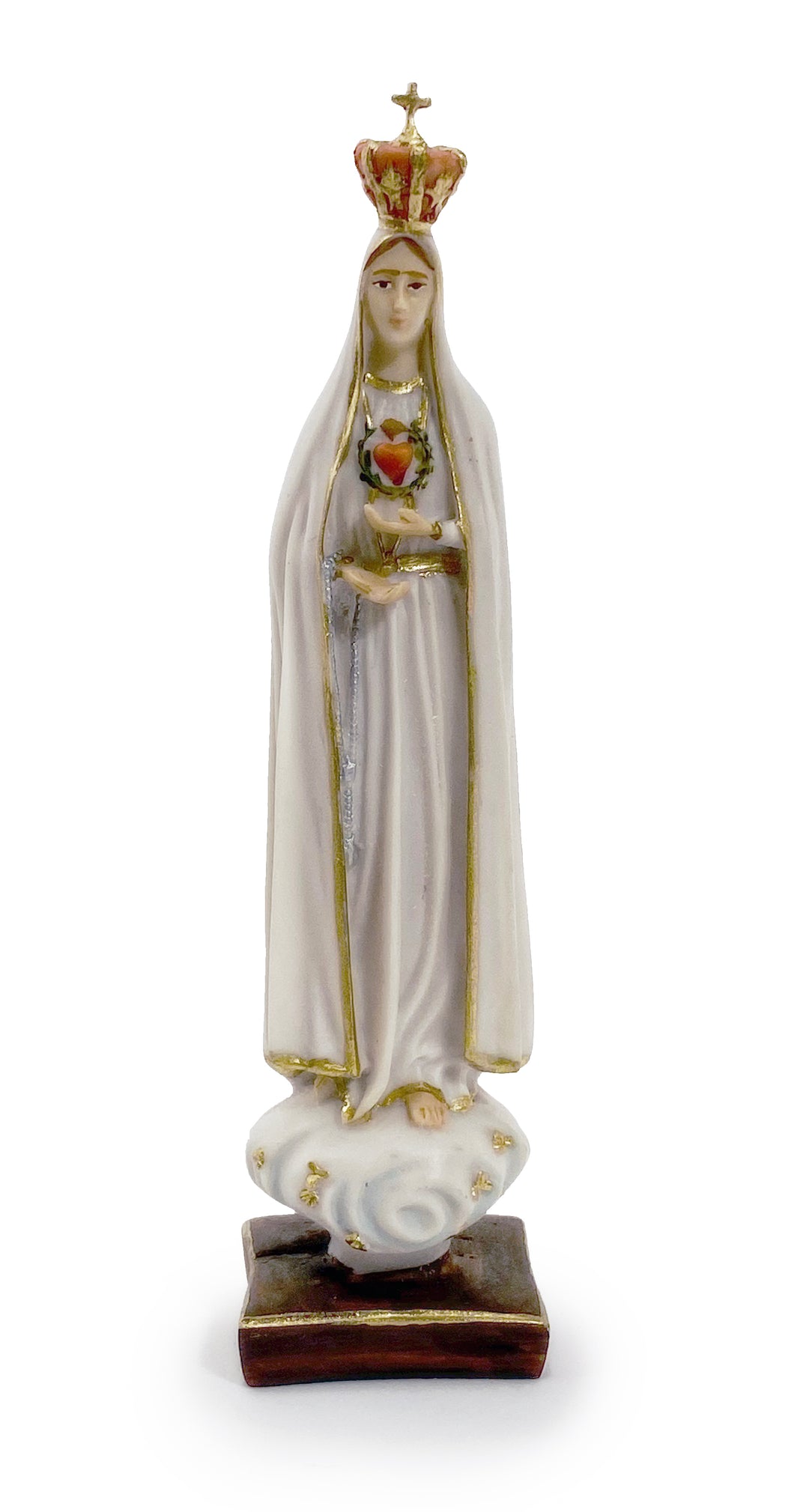 7" Our Lady of Fatima Handmade Marfilita Statue