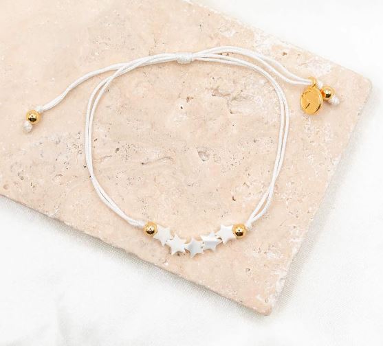 North Star White and Gold Bracelet