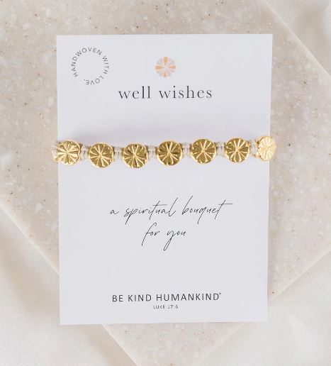 Well Wishes Bouquet Bracelet Gold and Tan