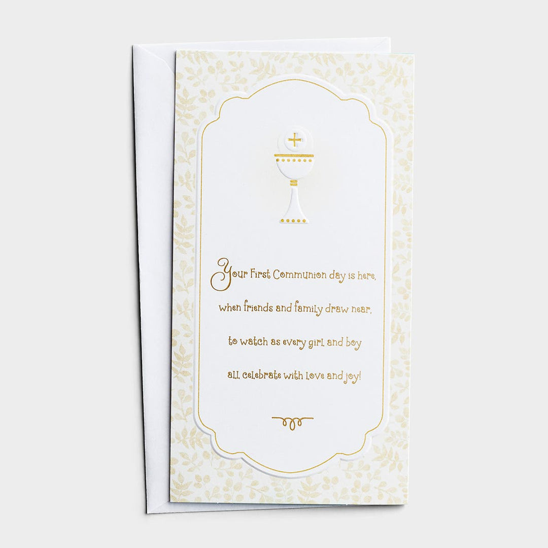 With Love and Joy - First Communion Money or Gift Card