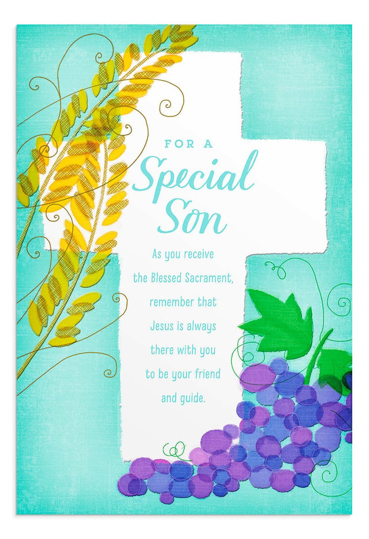 For A Special Son - First Communion Card