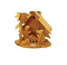 Olive Wood Christmas Tree Nativity