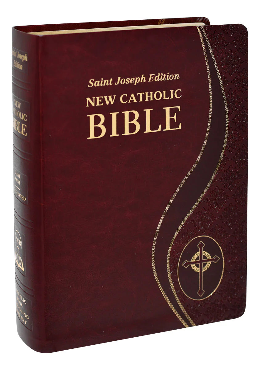 St. Joseph New Catholic Bible (Giant Type) - Burgundy