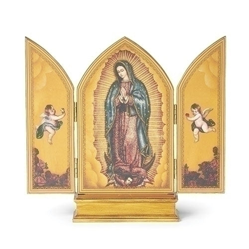 10" Our Lady of Guadalupe Triptych