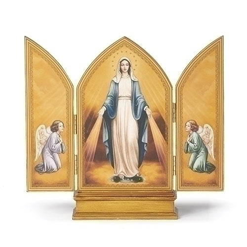 10" Our Lady of Grace Triptych