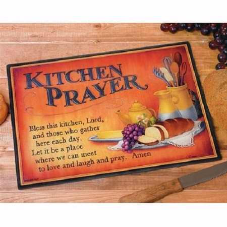 15.5" Kitchen Prayer Cutting Board