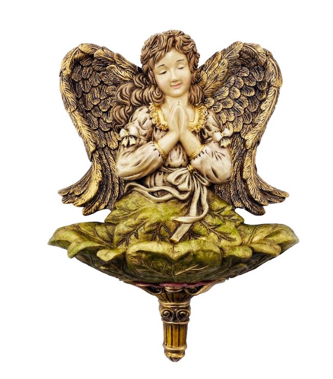 11.5" Angel Holy Water Font