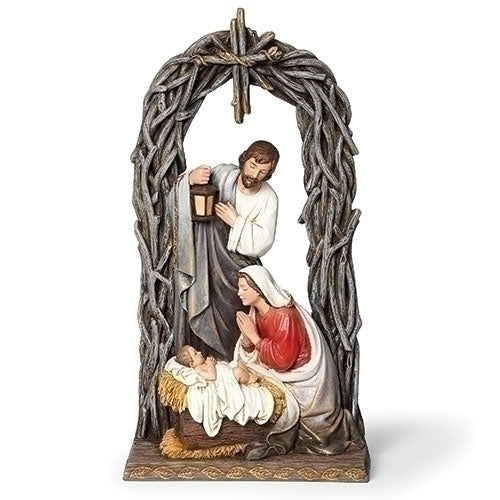 11.25" Holy Family Under Vine Arch Scene