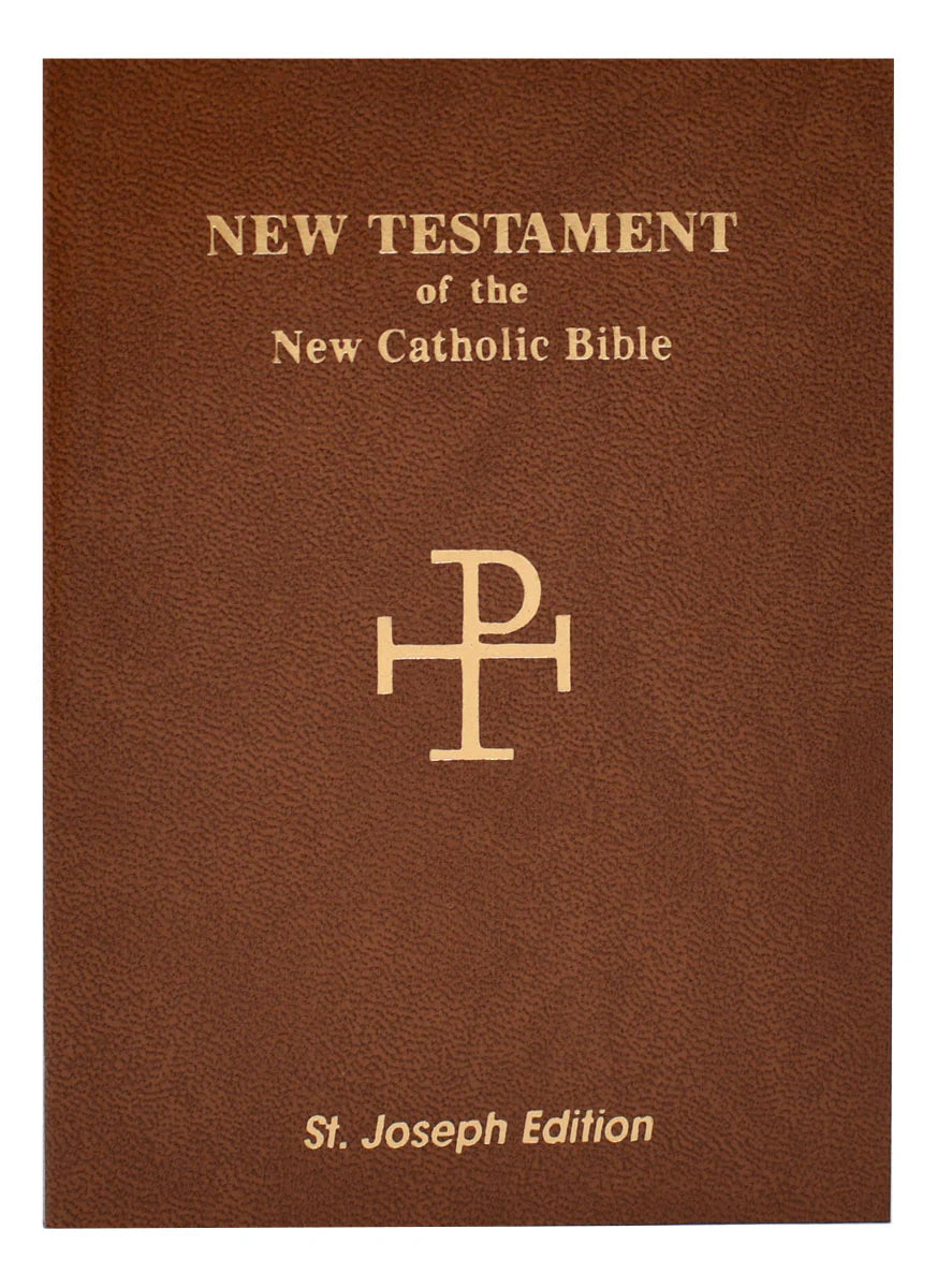 St. Joseph New Catholic Bible New Testament Vest Pocket Edition - Brown