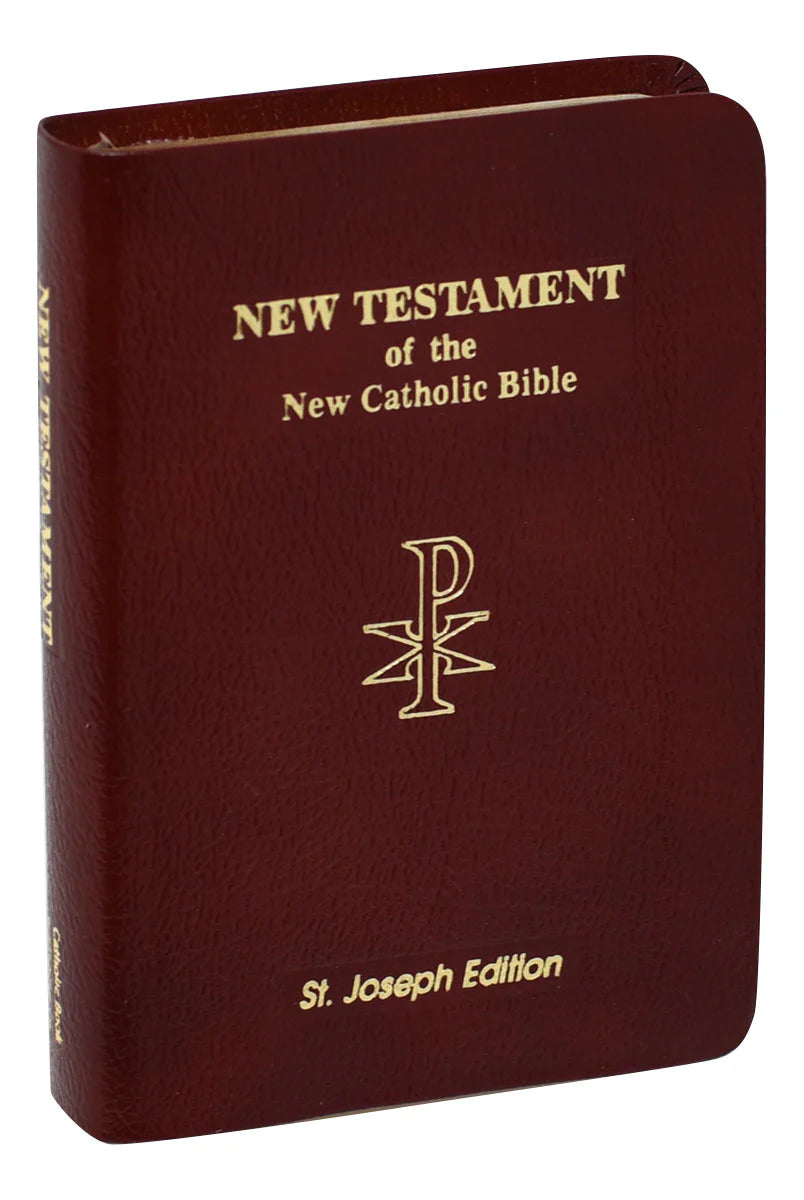 St. Joseph New Catholic Bible New Testament Vest Pocket Edition - Burgundy