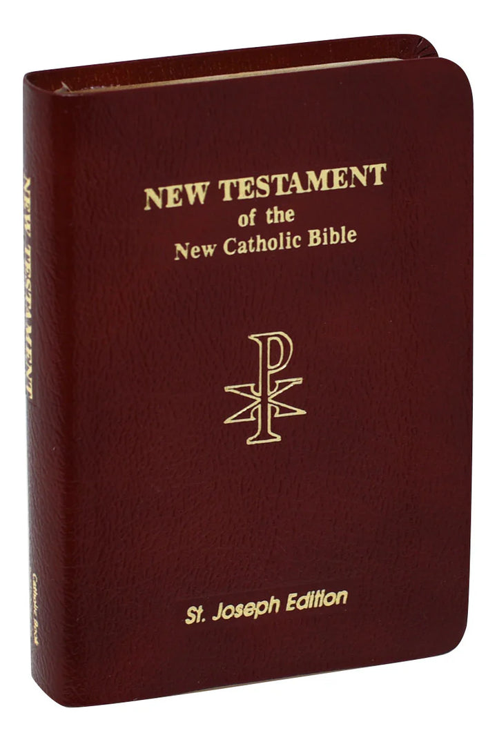 St. Joseph New Catholic Bible New Testament Vest Pocket Edition - Burgundy