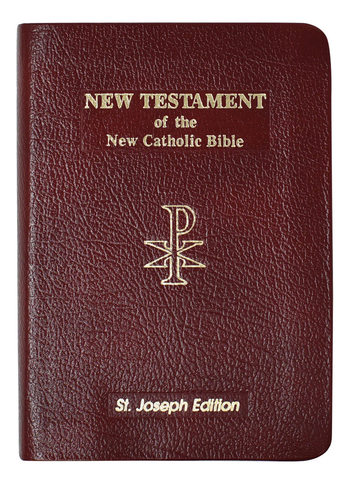 St. Joseph New Catholic Bible New Testament Vest Pocket Edition - Burgundy