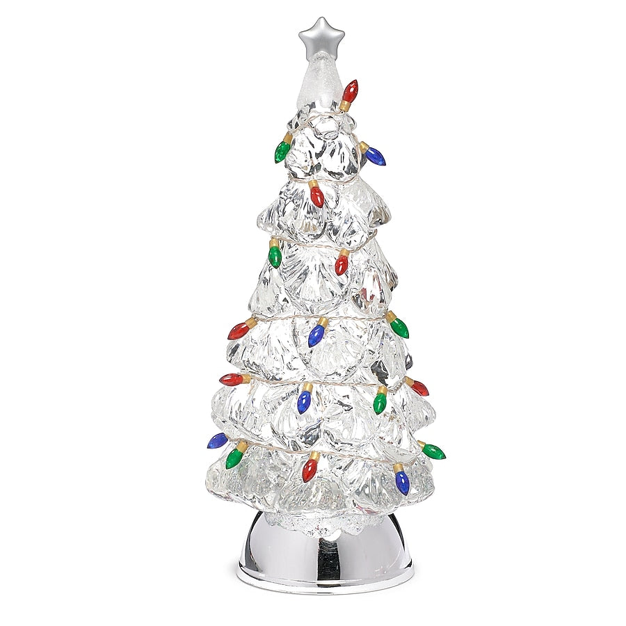 12.5" Lighted Swirl Christmas Tree