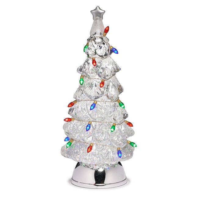 12.5" Lighted Swirl Christmas Tree