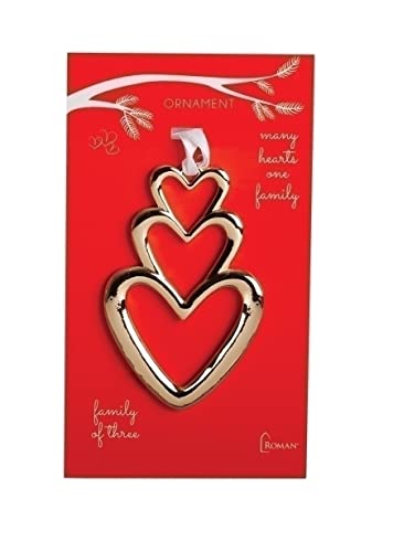 Family of Three Heart Ornament