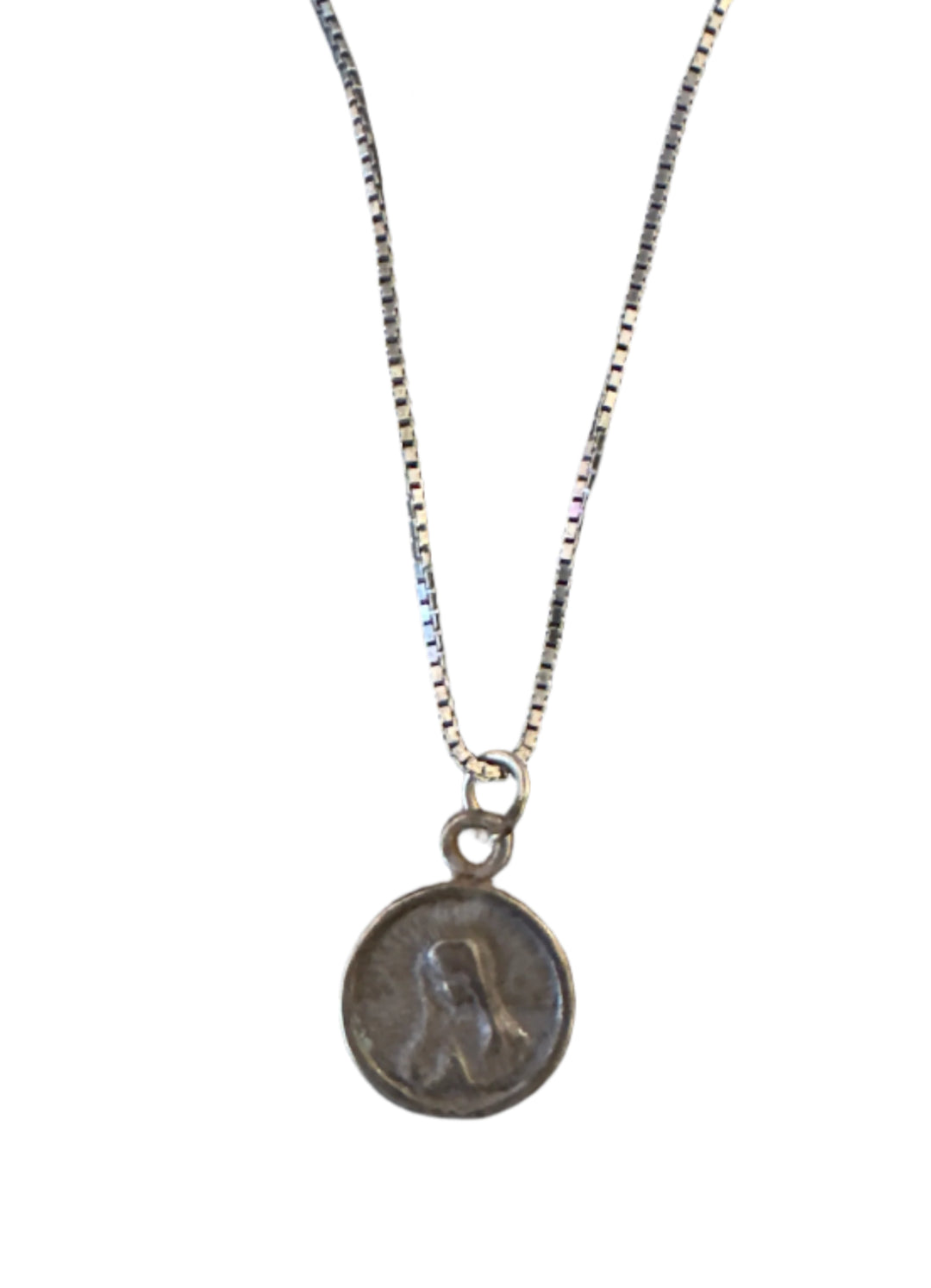 Sterling Silver Our Lady of Guadalupe Tiny Necklace