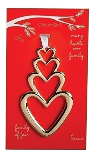 Family of Four Heart Ornament