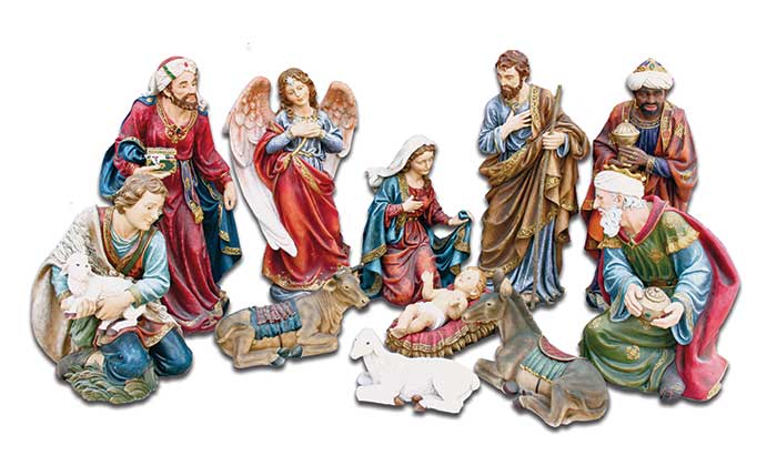 11 Piece Resin Nativity Set