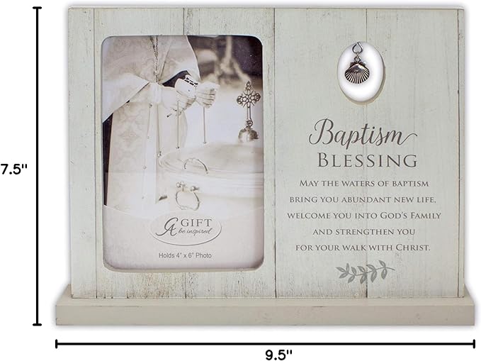 4"x6" Cathedral Art Picture Frame-Baptism Blessing