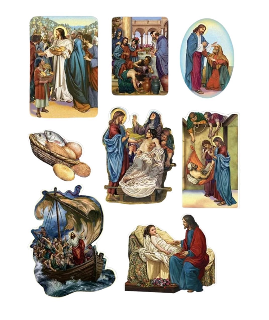 Miracles of Jesus Stickers Set