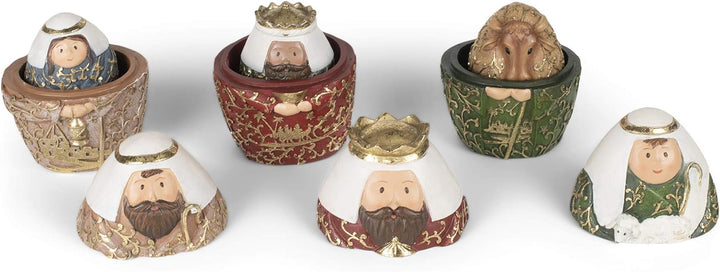 9 Piece Nesting Nativity Set