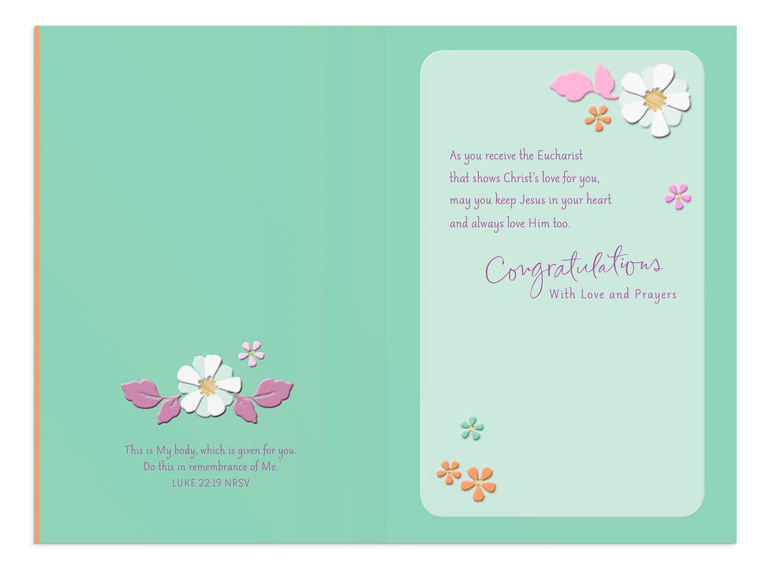 On Your Special Day, Niece - First Communion Card