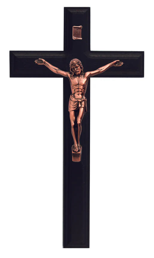 9" Black Crucifix - 77483