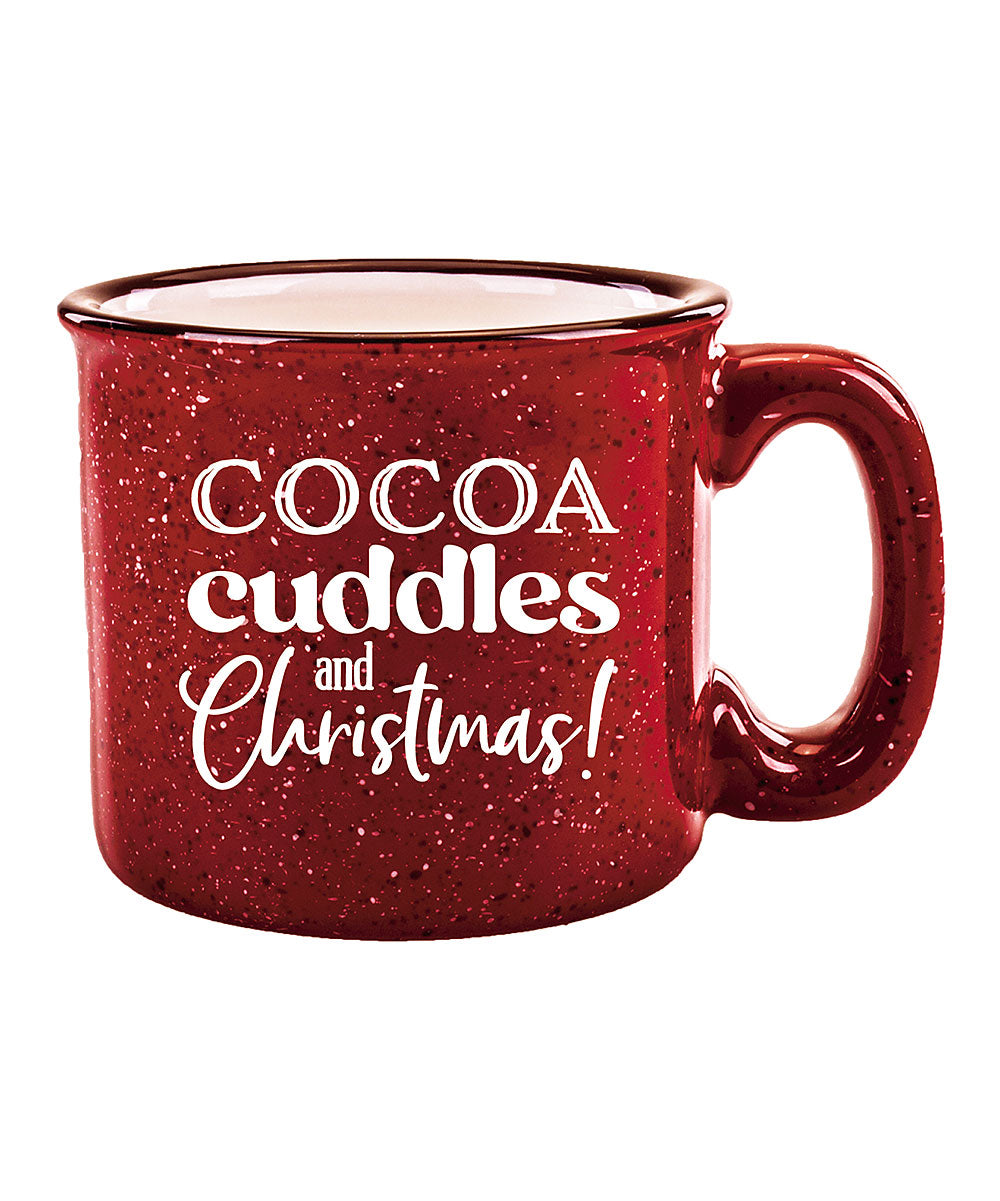 Cocoa Cuddles and Christmas Ceramic Campfire Mug