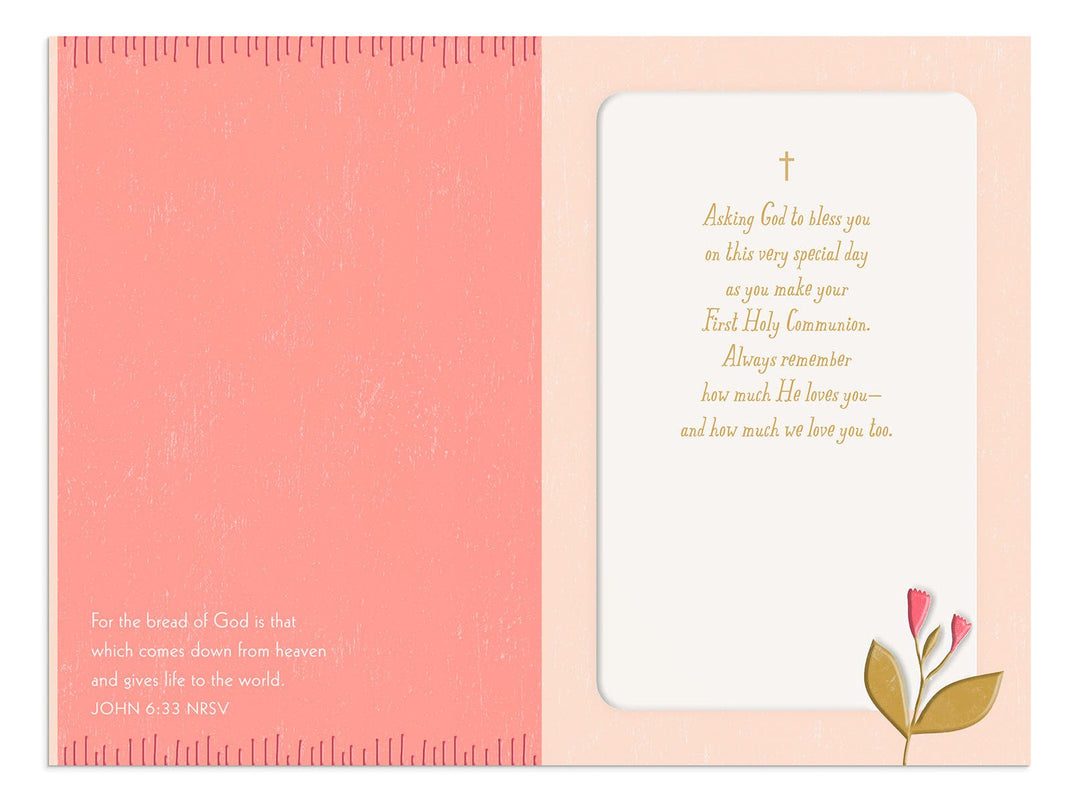 Granddaughter… You're A Precious Gift - First Communion Greeting Card