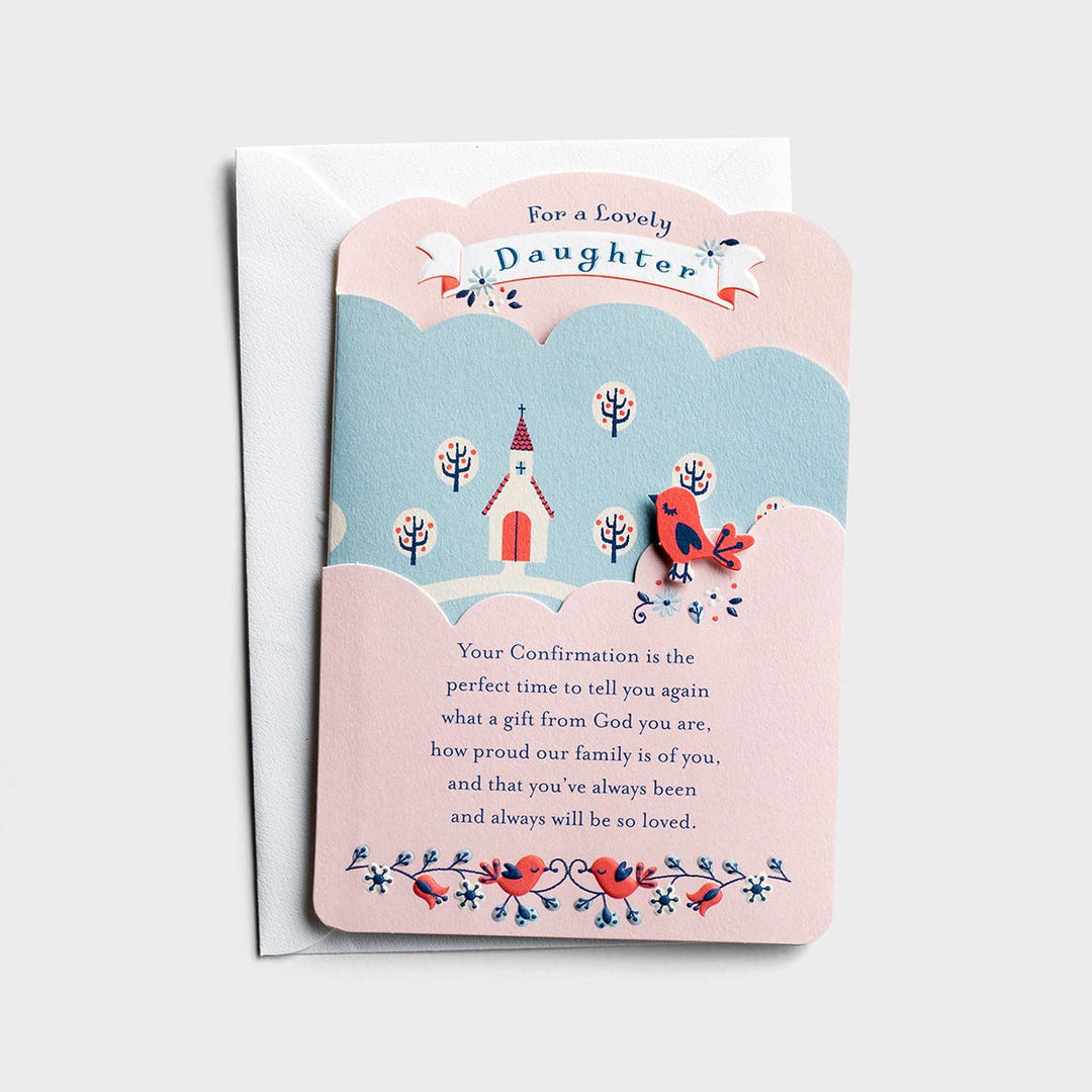 For A Lovely Daughter - Confirmation Card