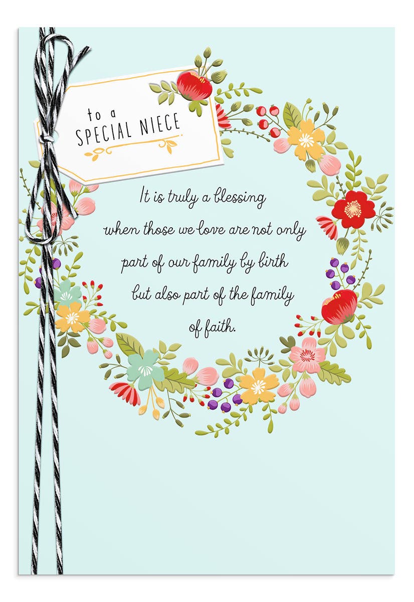 To A Special Niece - Confirmation Card