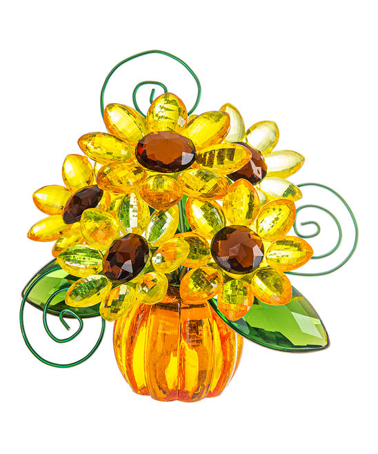 Sunflower Pumpkin Posy Pot